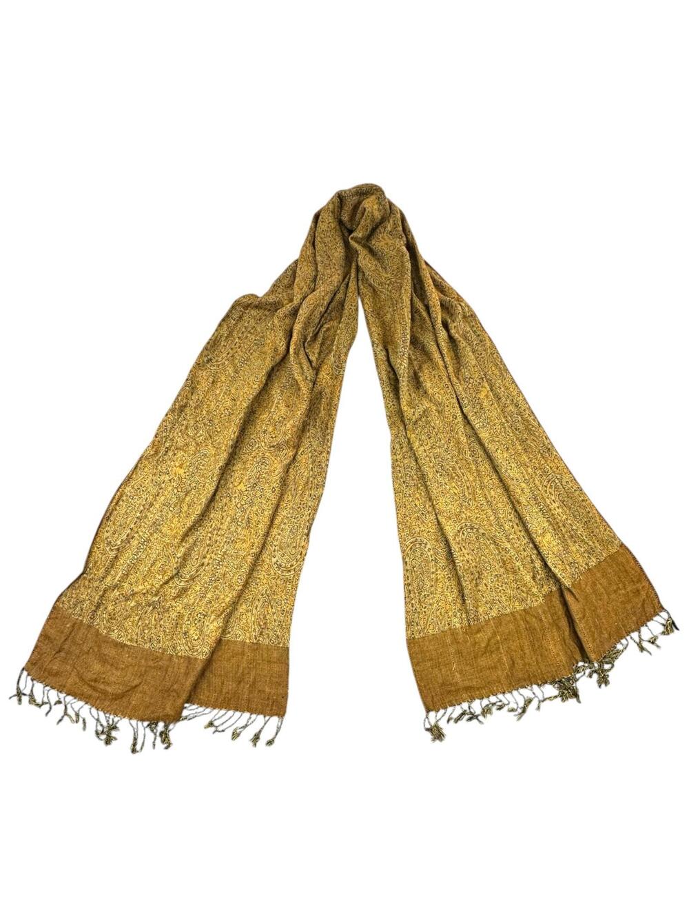 The Golden Paisley Scarf - Picture 2 of 6
